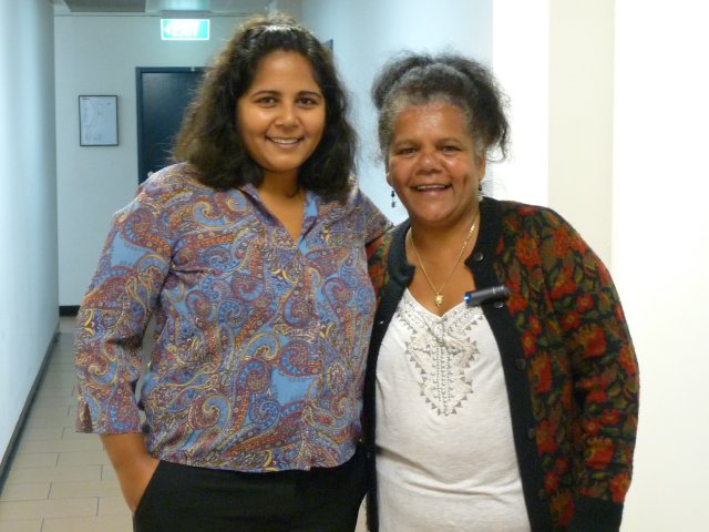 Dolly Brown with daughter Sheena Kitchener original Gandangara Land Council office, Liverpool